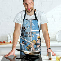 Argentina Football Apron Goat Comic Style Sun Of May DT05 - Polynesian Pride