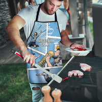 Argentina Football Apron Goat Comic Style Sun Of May DT05 - Polynesian Pride