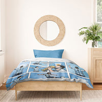 Argentina Football Bedding Set Goat Comic Style Sun Of May DT05 - Polynesian Pride