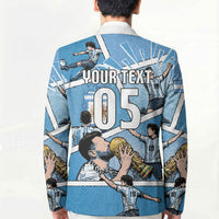 Custom Argentina Football Blazer Goat Comic Style Sun Of May DT05 - Polynesian Pride