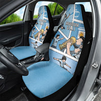 Argentina Football Car Seat Cover Goat Comic Style Sun Of May DT05 - Polynesian Pride