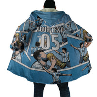 Custom Argentina Football Cloak Goat Comic Style Sun Of May DT05 - Polynesian Pride
