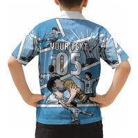 Custom Argentina Football Hawaiian Shirt Goat Comic Style Sun Of May DT05 - Polynesian Pride