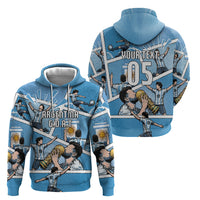 Custom Argentina Football Hoodie Goat Comic Style Sun Of May DT05 - Polynesian Pride