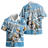Custom Argentina Football Kid Hawaiian Shirt Goat Comic Style Sun Of May DT05 - Polynesian Pride
