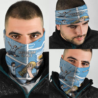 Argentina Football Neck Gaiter Goat Comic Style Sun Of May DT05 - Polynesian Pride