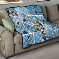 Argentina Football Quilt Goat Comic Style Sun Of May DT05 - Polynesian Pride