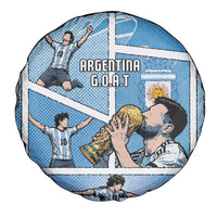 Argentina Football Spare Tire Cover Goat Comic Style Sun Of May DT05 - Polynesian Pride
