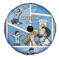 Argentina Football Spare Tire Cover Goat Comic Style Sun Of May DT05 - Polynesian Pride