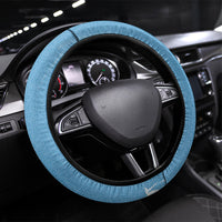 Argentina Football Steering Wheel Cover Goat Comic Style Sun Of May DT05 Universal Fit Blue - Polynesian Pride
