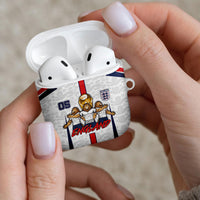 Custom England Football AirPods Case Three Lions Trophy St George Cross DT05 - Polynesian Pride