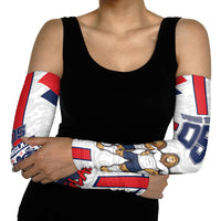 Custom England Football Arm Sleeves Three Lions Trophy St George Cross DT05 - Polynesian Pride