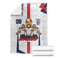 Custom England Football Blanket Three Lions Trophy St George Cross DT05 - Polynesian Pride