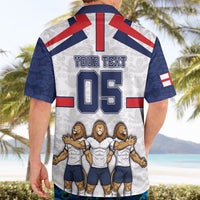 Custom England Football Hawaiian Shirt Three Lions Trophy St George Cross DT05 - Polynesian Pride