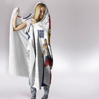 Custom England Football Hooded Blanket Three Lions Trophy St George Cross DT05 - Polynesian Pride