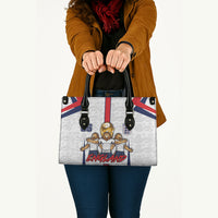 Custom England Football Leather Bag Three Lions Trophy St George Cross DT05 - Polynesian Pride
