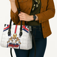 Custom England Football Leather Bag Three Lions Trophy St George Cross DT05 - Polynesian Pride