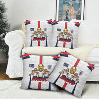 Custom England Football Pillow Cover Three Lions Trophy St George Cross DT05 - Polynesian Pride