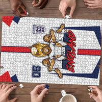 Custom England Football Puzzle Three Lions Trophy St George Cross DT05 - Polynesian Pride