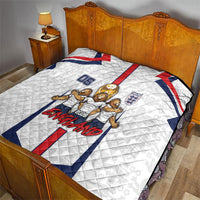 Custom England Football Quilt Three Lions Trophy St George Cross DT05 - Polynesian Pride