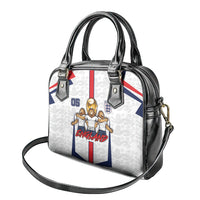 Custom England Football Shoulder Handbag Three Lions Trophy St George Cross DT05 - Polynesian Pride