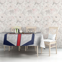 Custom England Football Tablecloth Three Lions Trophy St George Cross DT05 - Polynesian Pride