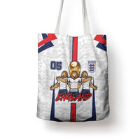 Custom England Football Tote Bag Three Lions Trophy St George Cross DT05 - Polynesian Pride