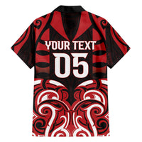 Custom Aotearoa Ngapuhi Family Matching Off The Shoulder Long Sleeve Dress and Hawaiian Shirt Maori Pattern New Zealand - Polynesian Pride