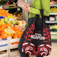 Aotearoa Ngapuhi Grocery Bag Maori Pattern New Zealand DT05 - Polynesian Pride