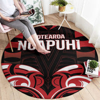 Aotearoa Ngapuhi Round Carpet Maori Pattern New Zealand - Polynesian Pride