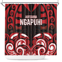 Aotearoa Ngapuhi Shower Curtain Maori Pattern New Zealand - Polynesian Pride
