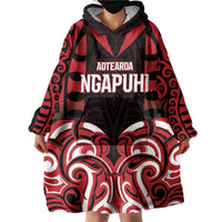 Custom Aotearoa Ngapuhi Wearable Blanket Hoodie Maori Pattern New Zealand DT05 - Polynesian Pride
