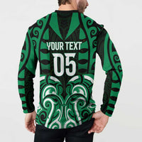 Custom Aotearoa Ngai Tahu Button Sweatshirt Maori Pattern New Zealand DT05 - Polynesian Pride