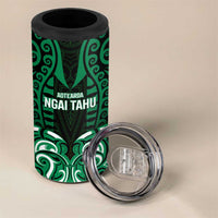 Custom Aotearoa Ngai Tahu 4 in 1 Can Cooler Tumbler Maori Pattern New Zealand DT05 - Polynesian Pride