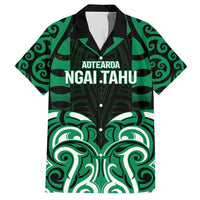Custom Aotearoa Ngai Tahu Hawaiian Shirt Maori Pattern New Zealand DT05 Green - Polynesian Pride