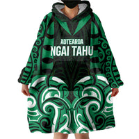 Custom Aotearoa Ngai Tahu Wearable Blanket Hoodie Maori Pattern New Zealand DT05 - Polynesian Pride