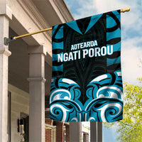 Aotearoa Ngati Porou Garden Flag Maori Pattern New Zealand - Polynesian Pride