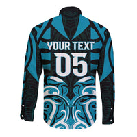 Custom Aotearoa Ngati Porou Long Sleeve Button Shirt Maori Pattern New Zealand DT05 - Polynesian Pride