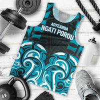 Custom Aotearoa Ngati Porou Men Tank Top Maori Pattern New Zealand - Polynesian Pride