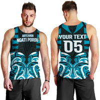 Custom Aotearoa Ngati Porou Men Tank Top Maori Pattern New Zealand - Polynesian Pride