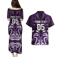 Custom Aotearoa Rangitane Couples Matching Puletasi and Hawaiian Shirt Maori Pattern New Zealand DT05 - Polynesian Pride