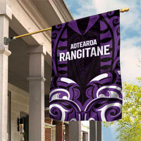 Aotearoa Rangitane Garden Flag Maori Pattern New Zealand - Polynesian Pride