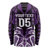 Custom Aotearoa Rangitane Long Sleeve Shirt Maori Pattern New Zealand DT05 - Polynesian Pride