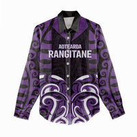 Custom Aotearoa Rangitane Women Casual Shirt Maori Pattern New Zealand - Polynesian Pride