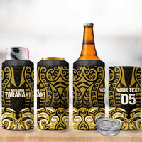 Custom Aotearoa Taranaki 4 in 1 Can Cooler Tumbler Maori Pattern New Zealand DT05 - Polynesian Pride