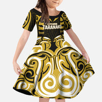 Custom Aotearoa Taranaki Family Matching Off Shoulder Maxi Dress and Hawaiian Shirt Maori Pattern New Zealand - Polynesian Pride