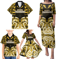 Custom Aotearoa Taranaki Family Matching Puletasi and Hawaiian Shirt Maori Pattern New Zealand DT05 - Polynesian Pride