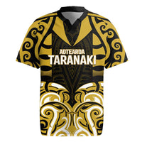 Custom Aotearoa Taranaki Rugby Jersey Maori Pattern New Zealand - Polynesian Pride