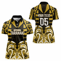 Custom Aotearoa Taranaki Women Polo Shirt Maori Pattern New Zealand - Polynesian Pride