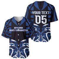 Custom Aotearoa Ngati Tuwharetoa Baseball Jersey Maori Pattern New Zealand - Polynesian Pride